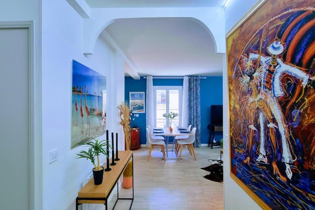 Apartmán Le Clavel Superbe Deco, Centre Historique, Climatise, Parking A Proximite Sète Exteriér fotografie
