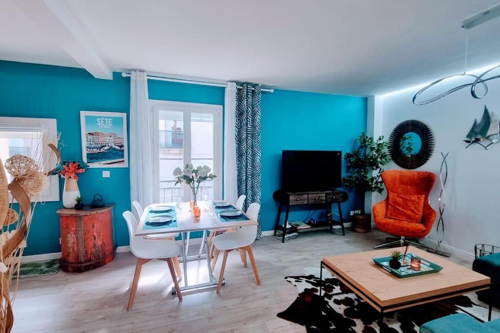 Apartmán Le Clavel Superbe Deco, Centre Historique, Climatise, Parking A Proximite Sète Exteriér fotografie