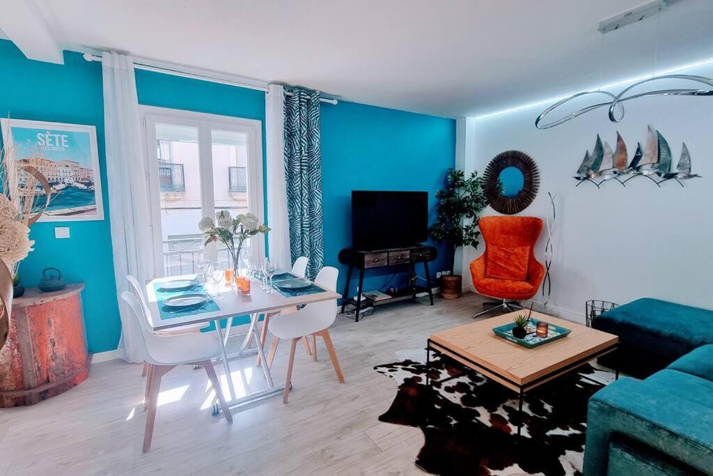 Apartmán Le Clavel Superbe Deco, Centre Historique, Climatise, Parking A Proximite Sète Exteriér fotografie